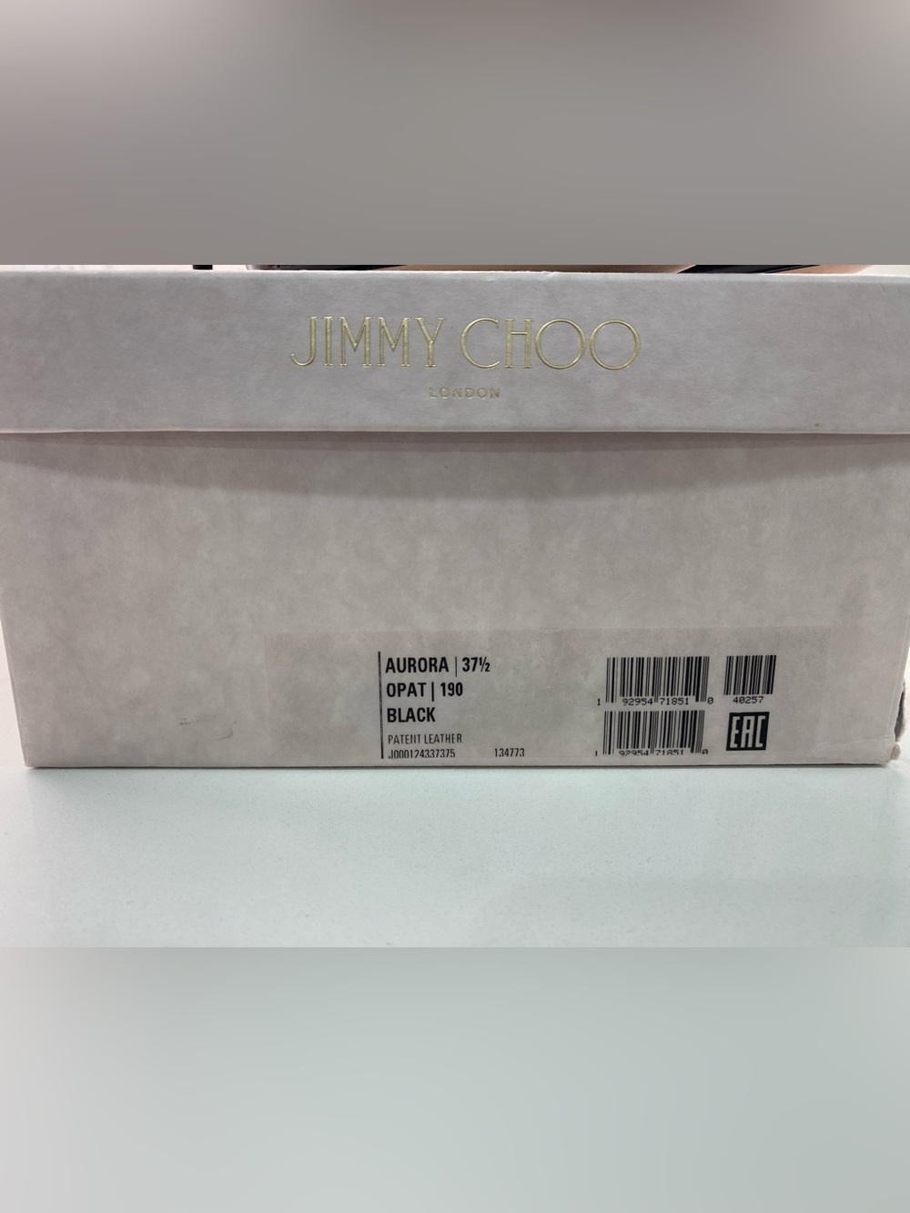 BNIB Jimmy Choo Black Patent Leather Aurora 2.5” Pumps - Picture 9 of 9